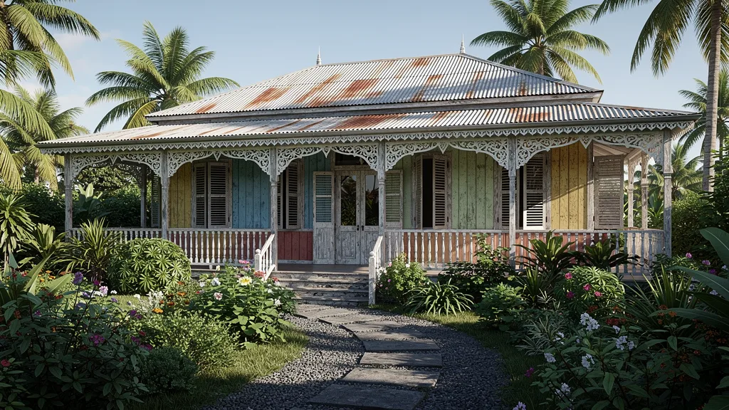 Régularisation de construction à La Réunion — perspective 3D illustrative
